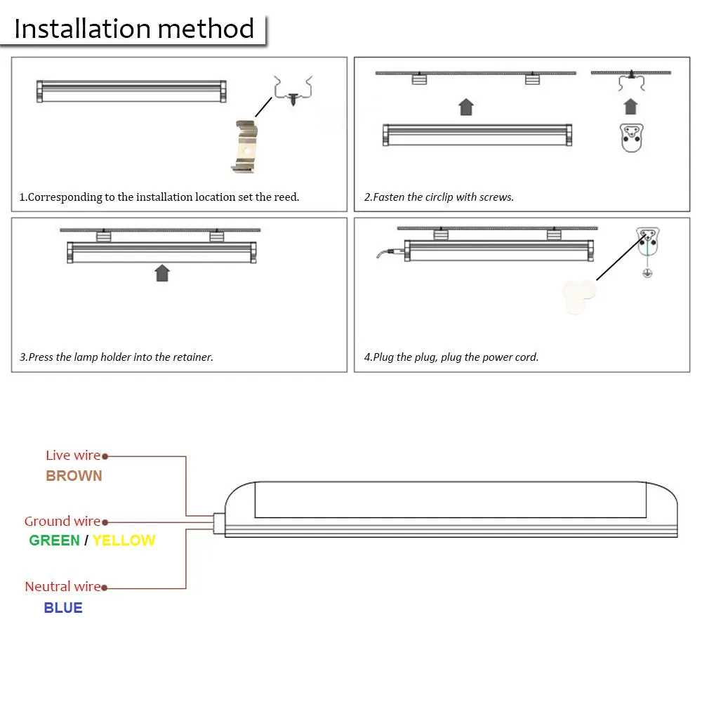 (10-PACK) Linkable LED T8 4ft 72w 8,827 Lumen FROSTED LENS (NO RF) Quad-Row w/Mounting Hardware