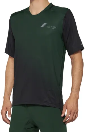 100% Celium Jersey - Green/Black, Short Sleeve, Men's, Large