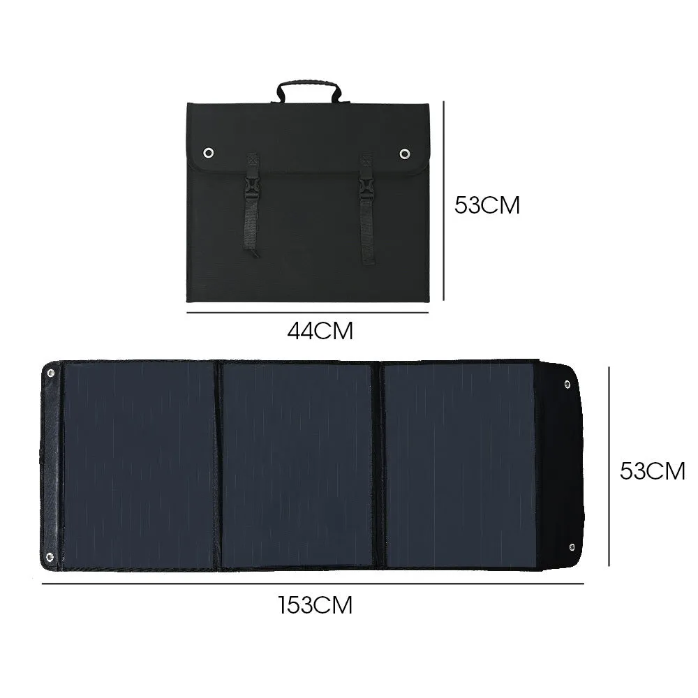 100W Portable Solar Panel w/ USB, DC, IP64 - Genpower