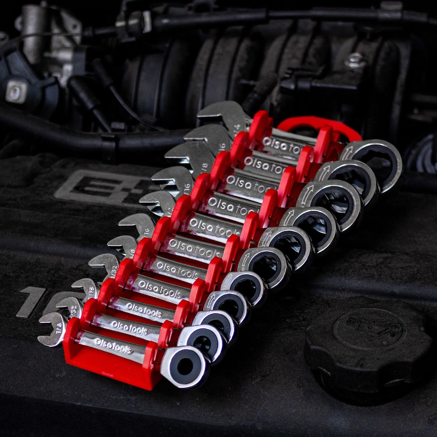 120 Tooth Stubby Ratcheting Wrench Set