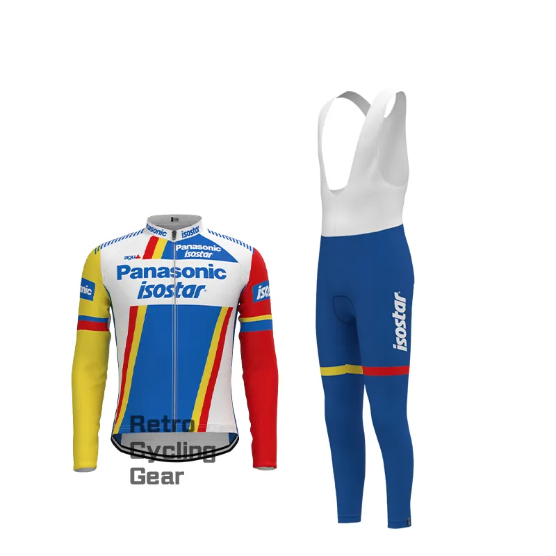 1980s Panasonic Retro Long Sleeve Cycling Kits