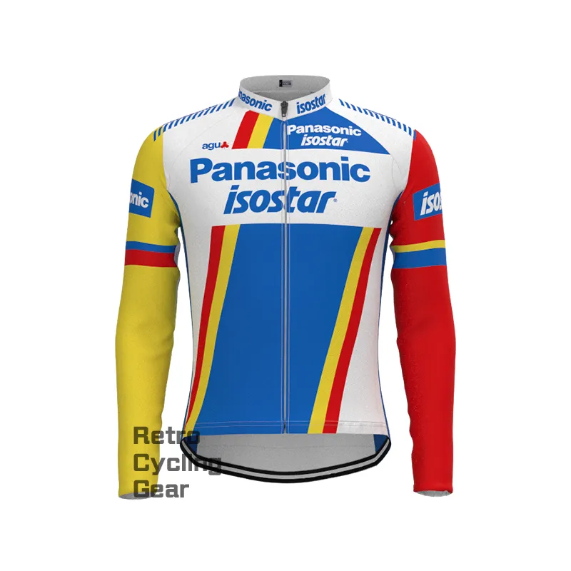 1980s Panasonic Retro Long Sleeve Cycling Kits