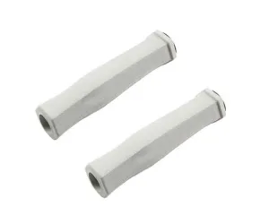 2 Pcs Soft Sponge Cycling Fixed Gear Bike Handlebar Grips - White