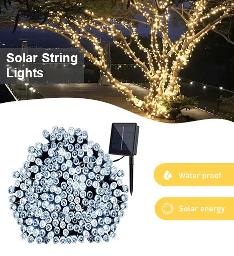 200 LED Solar Powered Outdoor String Light