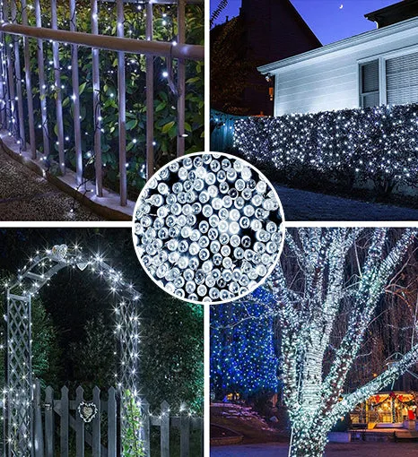 200 LED Solar Powered Outdoor String Light