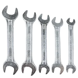 5 Piece Set of Double Open Ended Spanner Wrenches with Storage Case  - TP-02025