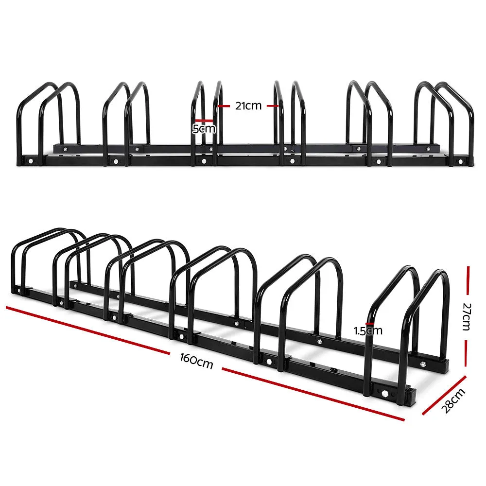 6 Bike Stand Rack, Powder Coated Steel, Weisshorn