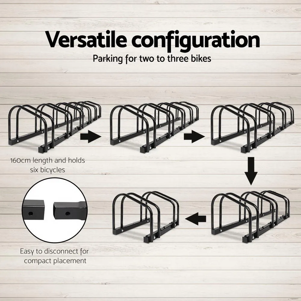 6 Bike Stand Rack, Powder Coated Steel, Weisshorn