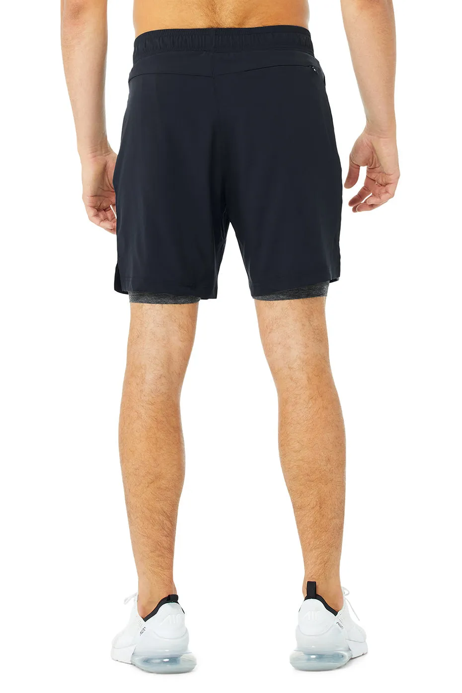 7" Unity 2-In-1 Short - Dark Navy/Dark Grey Marl