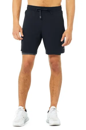 7" Unity 2-In-1 Short - Dark Navy/Dark Grey Marl