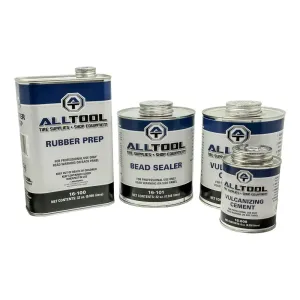 All Tool Tire Repair Chemical Bundle, Rubber Prep/Cements/Sealer