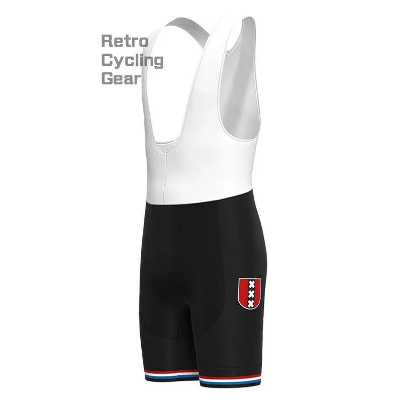 Amsterdam Black Retro Long Sleeve Cycling Kit