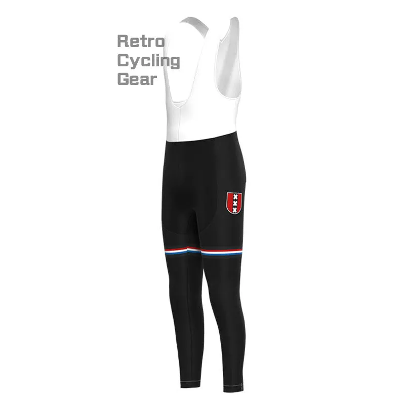 Amsterdam Black Retro Long Sleeve Cycling Kit