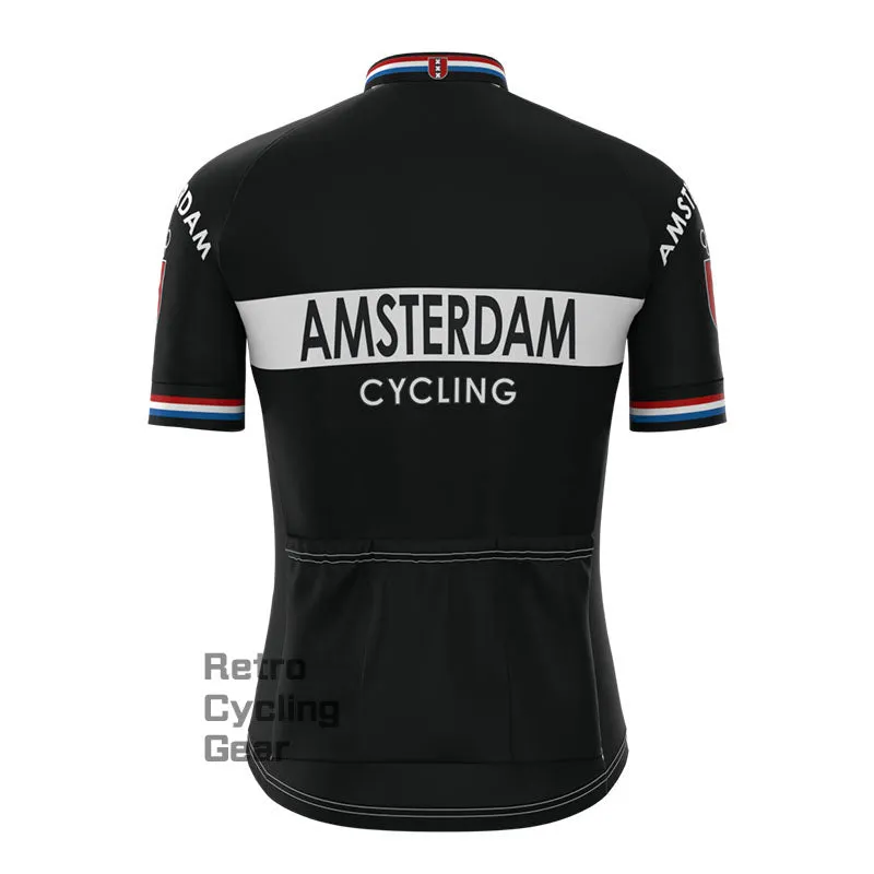 Amsterdam Black Retro Short sleeves Jersey