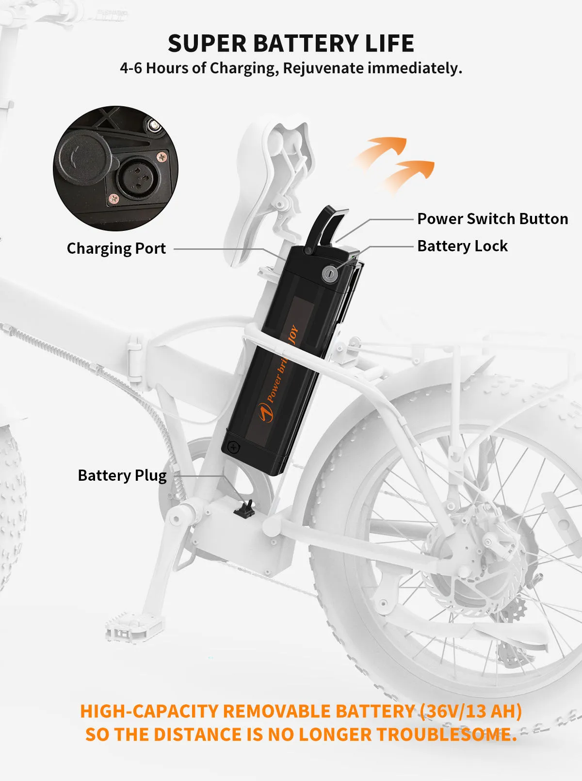 AostirMotor Fat Tire Folding Electric Bike A20