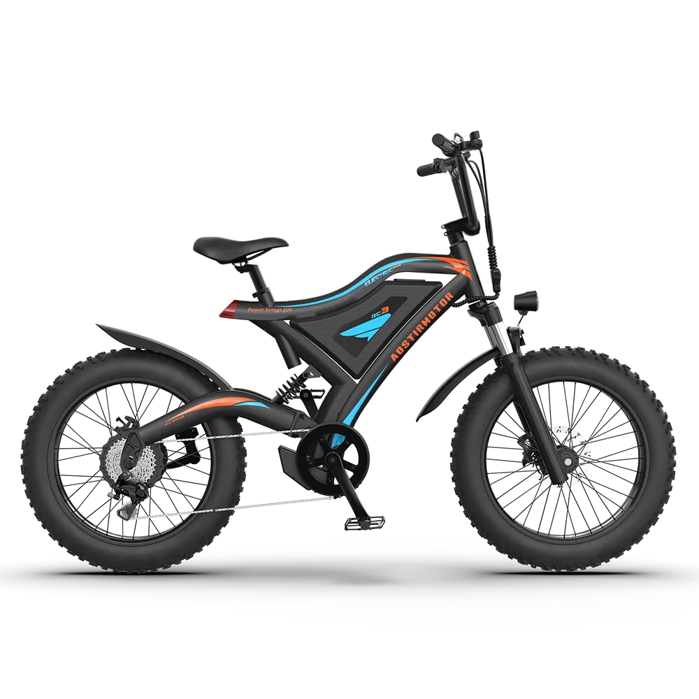 Aostirmotor S18-MINI 48V 500W Mini Fat Tire Electric Bike