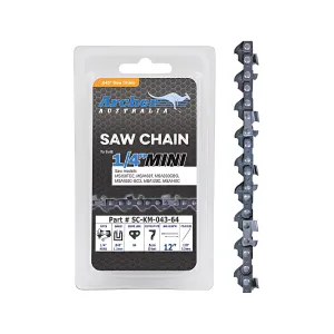 Archer Semi Chisel Chain - 12" 1/4" .043 64 DL (KM-043-64DL)