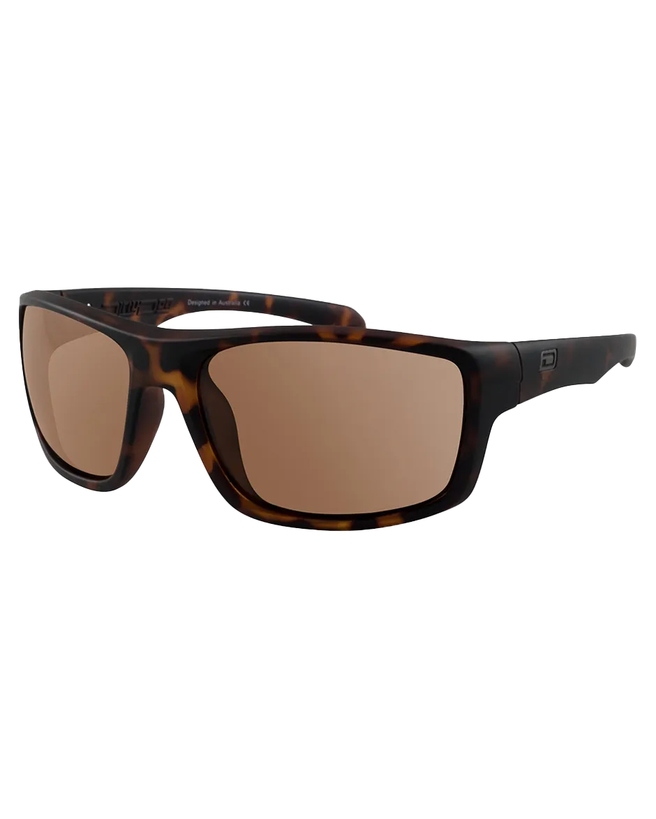 Axle Polarised Sunglasses in Matte Tortoise & Brown