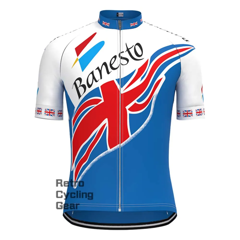 Banesto blue Retro Long Sleeve Cycling Kits