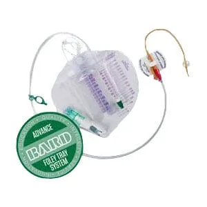 Bard Advance LubriCath® Coude Foley Catheter Tray with 350mL Urine Meter 18Fr