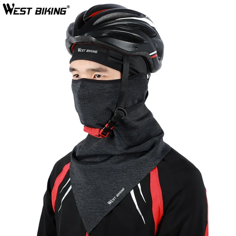 Bicycle Face Mask Hood Neck Winter Thermal Riding Scarf Breathable Bike Mask Warm Fleece Windproof Ski Cycling Mask