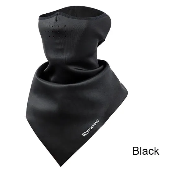 Bicycle Face Mask Hood Neck Winter Thermal Riding Scarf Breathable Bike Mask Warm Fleece Windproof Ski Cycling Mask