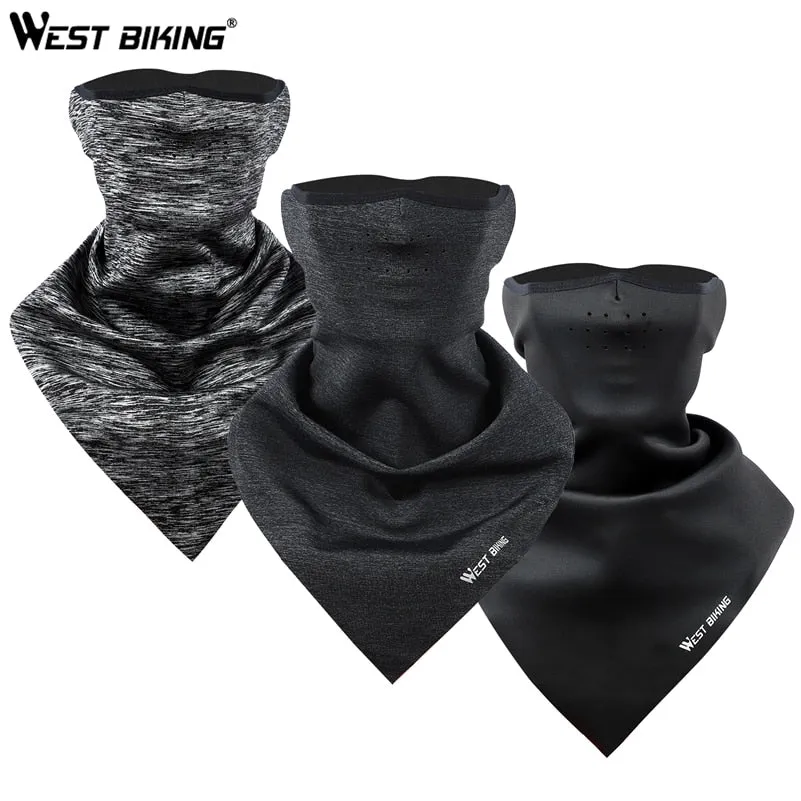 Bicycle Face Mask Hood Neck Winter Thermal Riding Scarf Breathable Bike Mask Warm Fleece Windproof Ski Cycling Mask