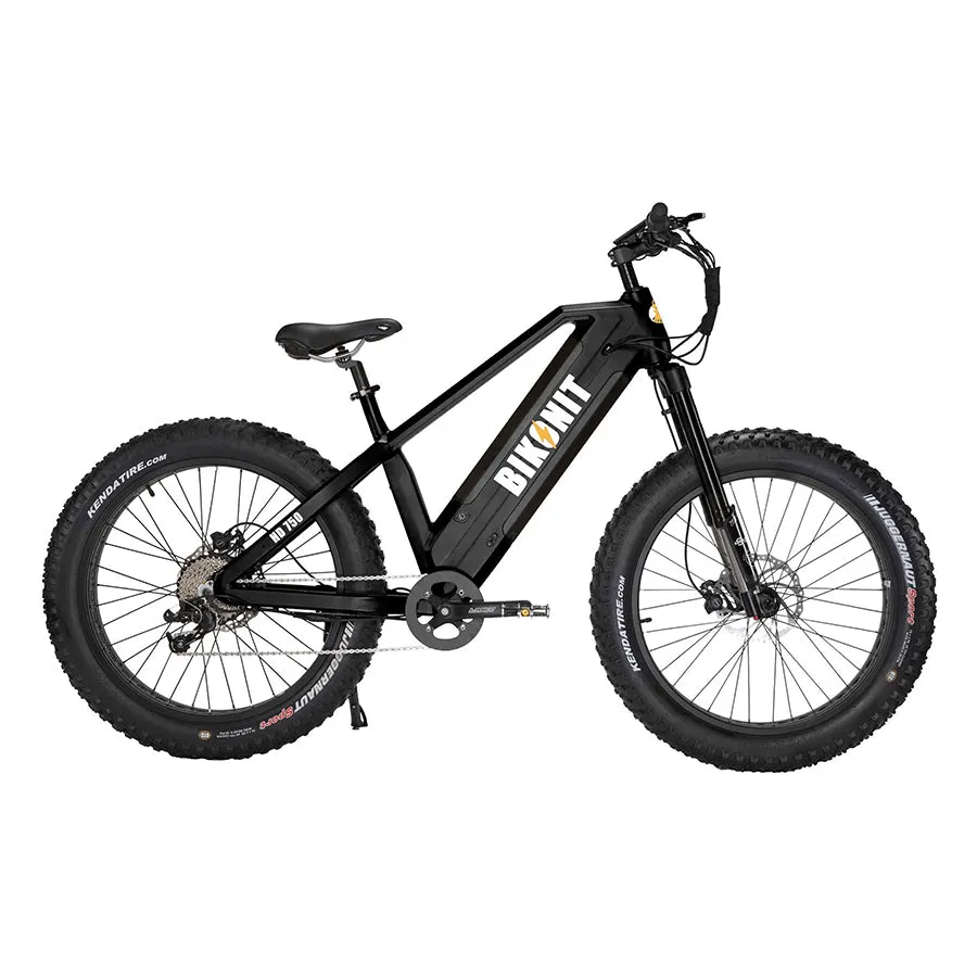 Bikonit HD 750 - Fat Tire Hub Drive Mountain E Bike - Top Speed 20mph - 750W