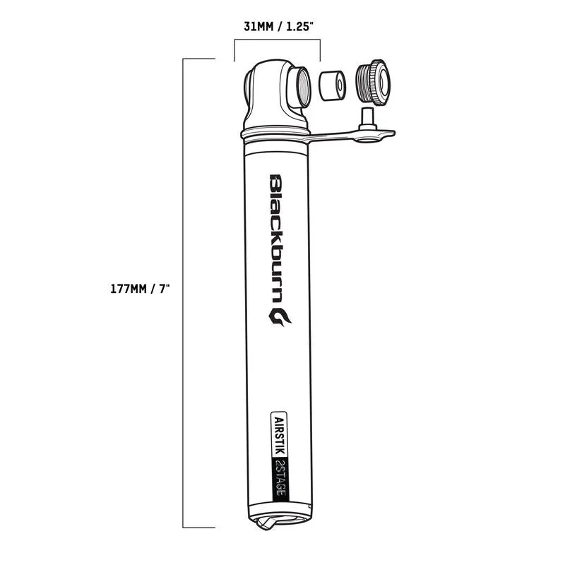 BLACKBURN AIRSTIK 2STAGE MINI PUMP