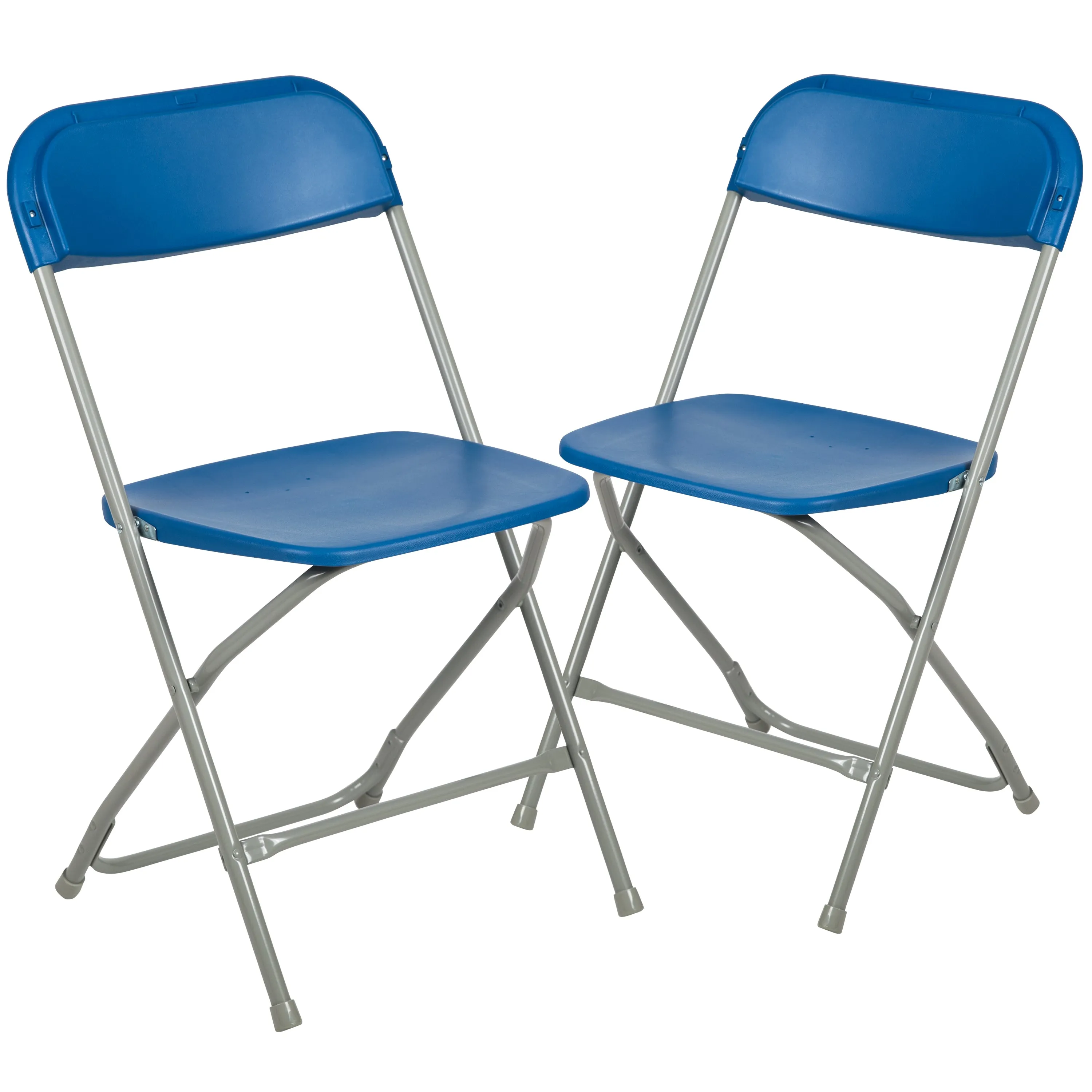 Blue Plastic Folding Chair 2-LE-L-3-BLUE-GG