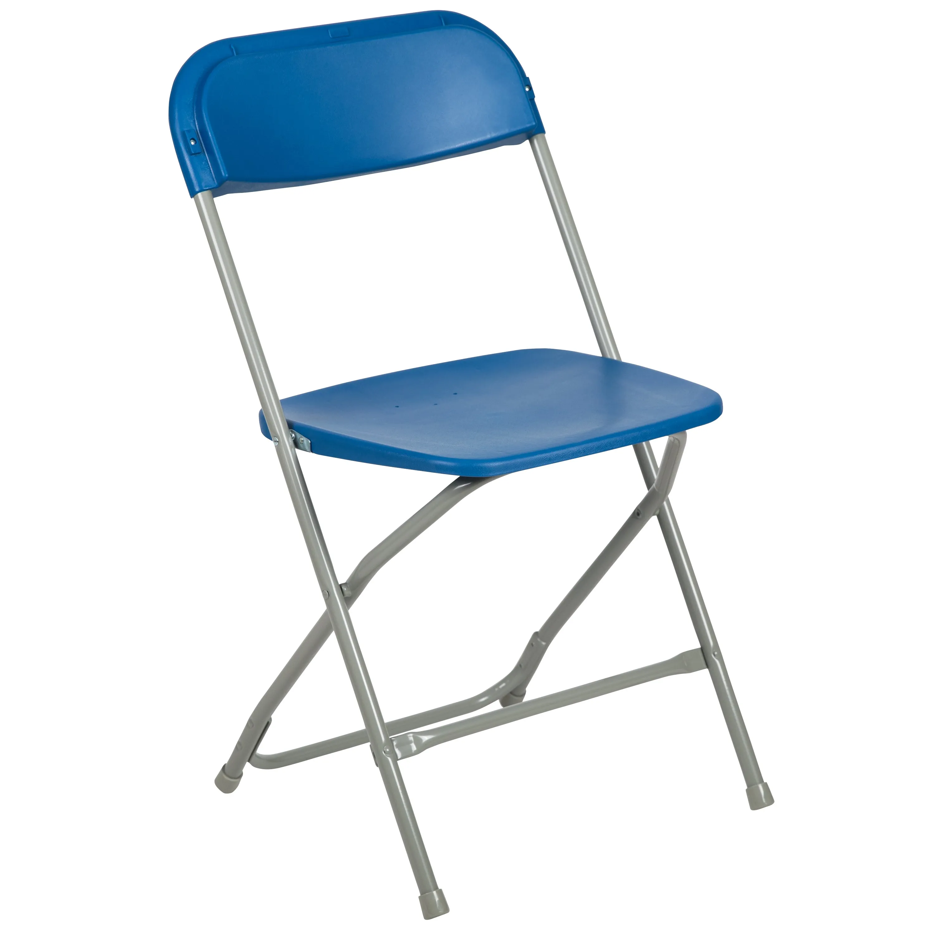 Blue Plastic Folding Chair 2-LE-L-3-BLUE-GG