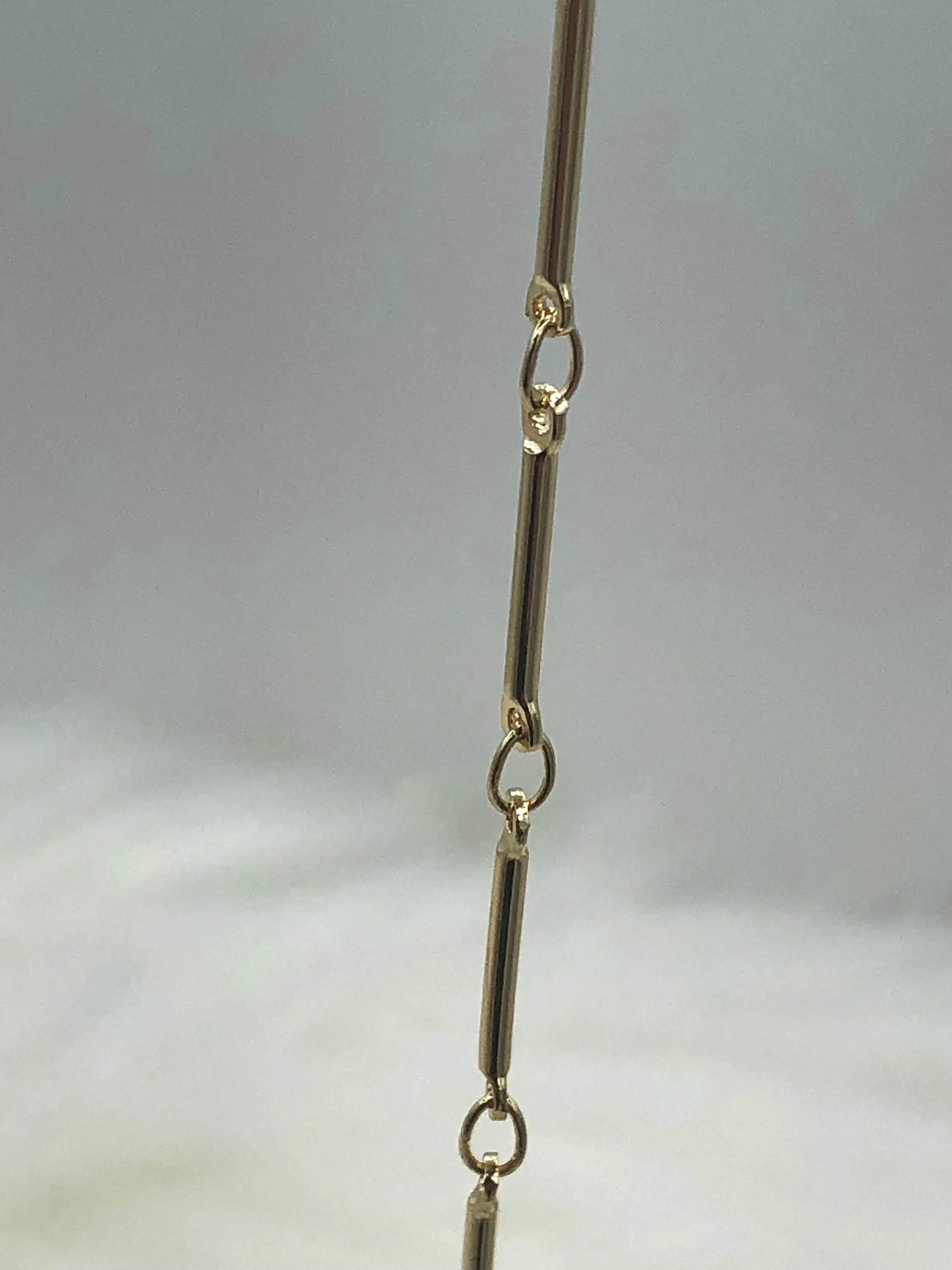 Brass Dainty Delicate Bar Chain, Delicate Chain, Tiny Bar Chain, Stick Chain Sold by the foot. Electroplated 4 Finishes Available. Fast ship