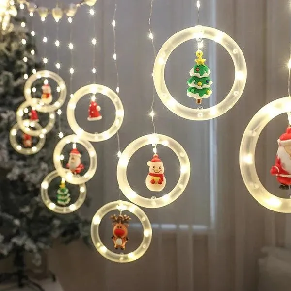 Christmas Lights LED Holiday Light - LED Light Fairy Curtain String Lights