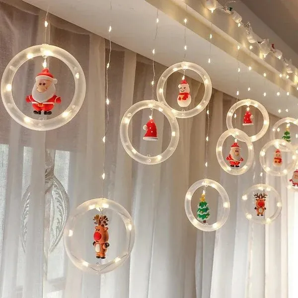 Christmas Lights LED Holiday Light - LED Light Fairy Curtain String Lights