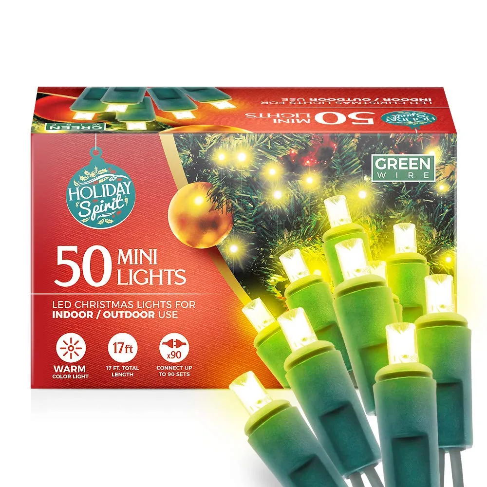 Christmas String Lights, 50 Led Mini Christmas String Lights