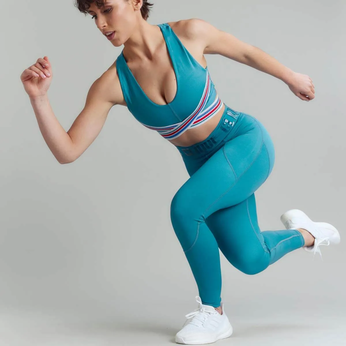 CLQ Tall Power Compression Tights - Teal