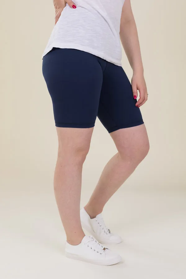 Comfort Max Navy Pocketless Cycling Leggings