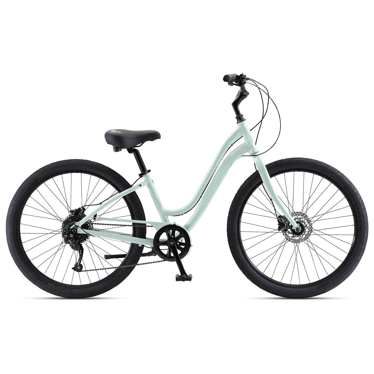 Comfort Street HD Hybrid Low-Step Through Cruiser Bike Mint (Medium, 14")