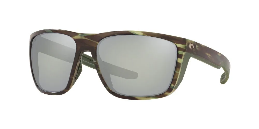 Costa Del Mar Mens Ferg Matte Reef Frames - Gray Silver Mirror Glass Lens - Polarized Sunglasses