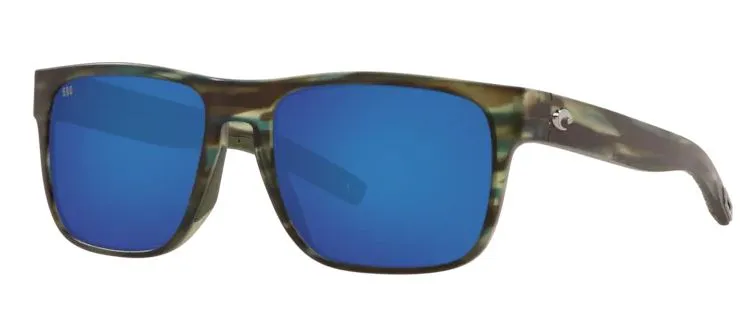 Costa Del Mar Spearo Matte Reef Frame -  Blue Mirror 580 Glass Lens - Polarized Sunglasses