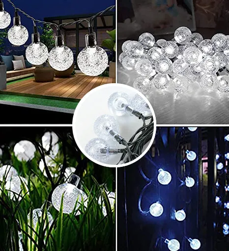 Crystal Globe Lights, Waterproof Solar Patio Outdoor Camping