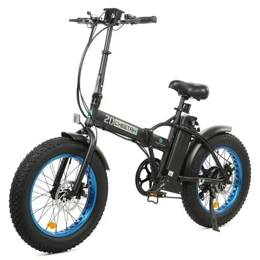 Ecotric 48V portable and folding fat ebike with LCD display - NS-NFAT20S900-MB