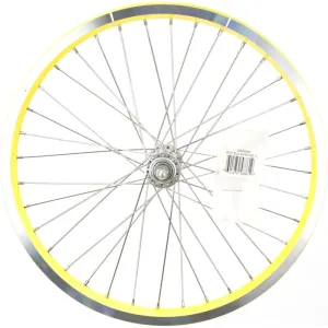 Electra Savannah 1 20" Front Wheel, Rim Brake, Bolt-On, Schrader, Yellow