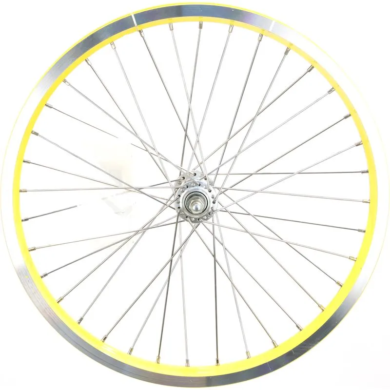 Electra Savannah 1 20" Front Wheel, Rim Brake, Bolt-On, Schrader, Yellow