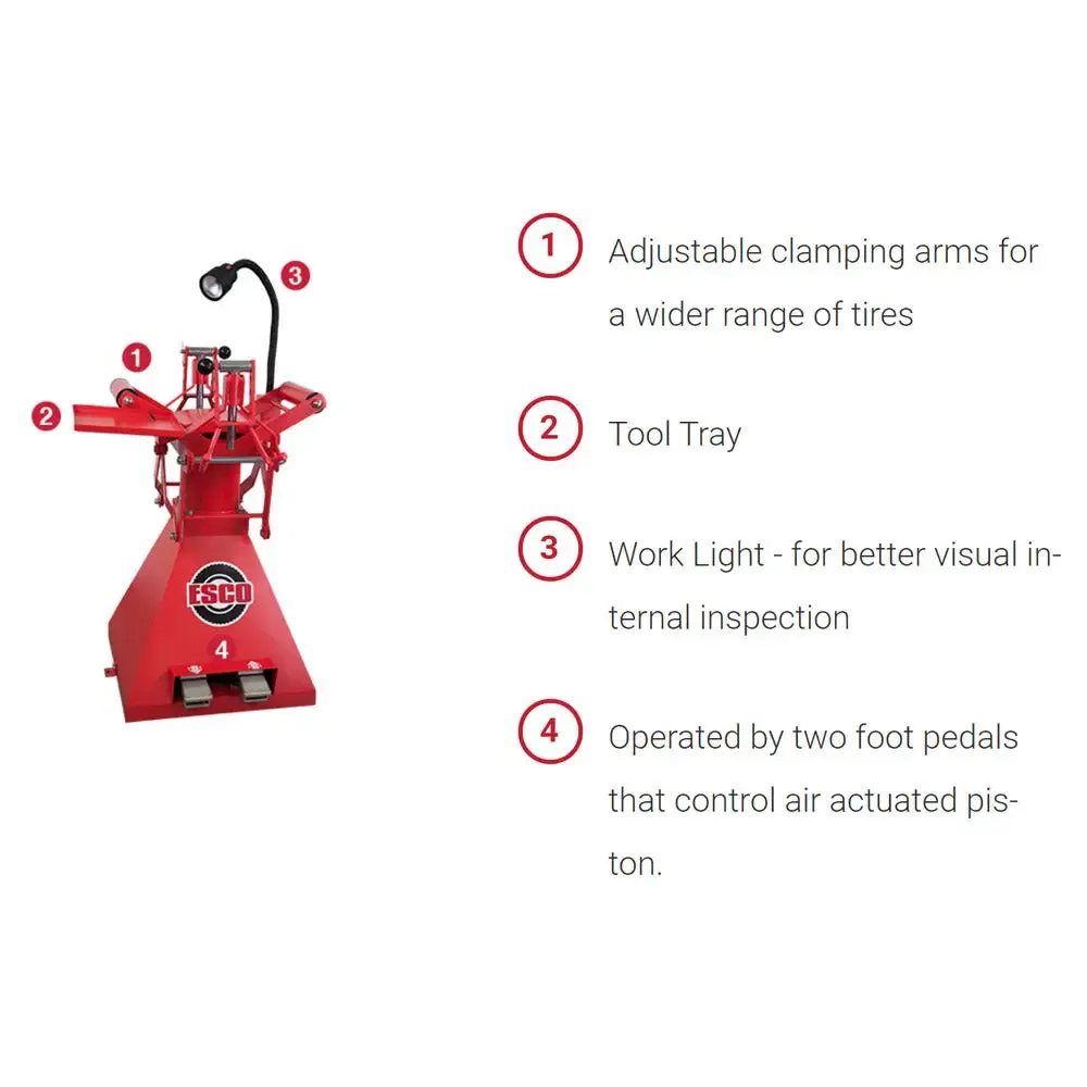 Esco 90453 Pneumatic Tire Spreader for Car/LT