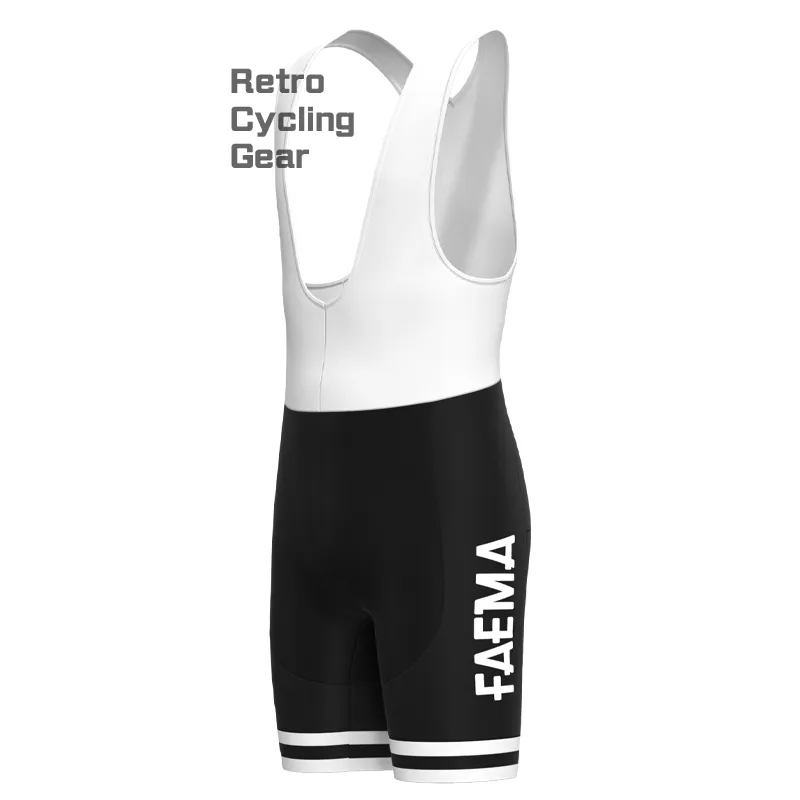 FAEMA Black Retro Long Sleeve Cycling Kit