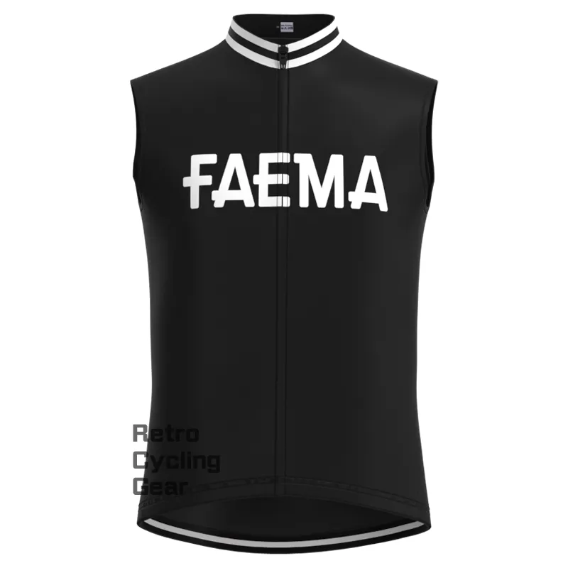 FAEMA Black Retro Long Sleeve Cycling Kit