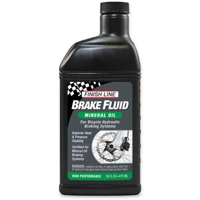 Finish Line Brake Fluid,Mineral 16Oz  Mineral Oil Brake Fluid  Lubesclean