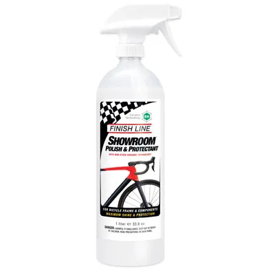 Finish Line Showroom Polish & Protctnt 32.Oz Spray Non-Tef Showroom Bike Polish W/Ceramic Boron Nitrite  Lubesclean