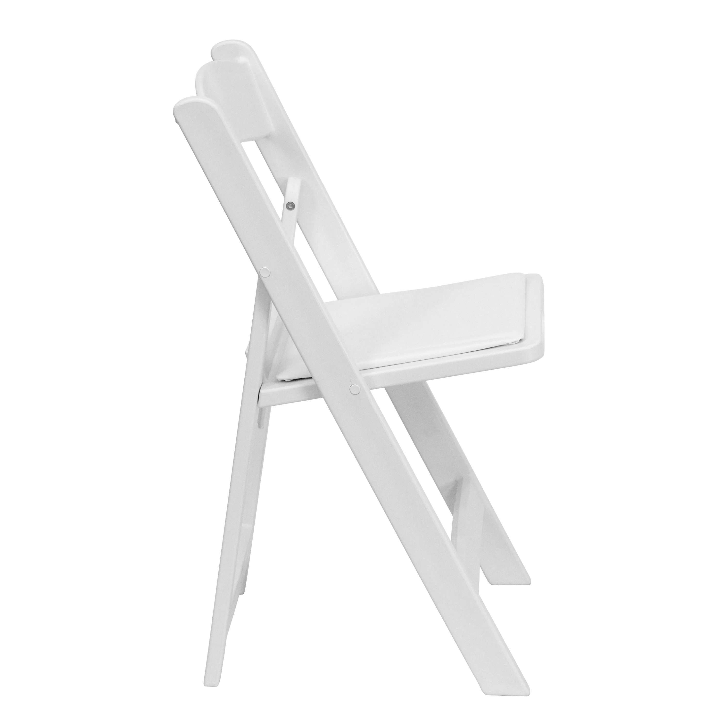 Folding Chair White Resin 2-LE-L-1-WHITE-GG